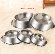 Chén ăn cho Chó Mèo bằng inox -Love Pets Shop