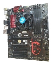 MAINBOARD (เมนบอร์ด)พร้อม CPU CORE i3-4130+พัดลมใหม่ + B85-G43 GAMING 1150 DDR3 MAX RAM 32G สภาพใหม่ๆ มีฝาหลัง พร้อมใช้งาน ค่าส่ง ฟรี (ไม่มีกล่อง)