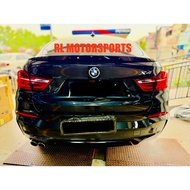 BMW F26 X4 x4M m4 carbon fiber rear boot trunk ducktail spoiler lip bodykit body kit Msport Mperform