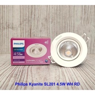 Philips led downlight spotlight kyanite sl201 3W 4.5 watt spot light 2700K Yellow 4000k natural - 3W