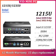 MINI PC Intel i3 1215U/i5 1235U DDR4 M.2 NVME/SATA Dual LAN COM4/NO COM Watchdog Auto Power ON HDMI 