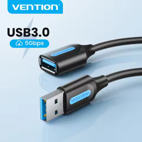 Vention USB 3.0 Extension Cable USB 3.0 2.0 Cable Extender Data Cord for PC Smart TV Xbox One SSD Fa