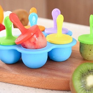 Silicone Mini Ice Pops Mold Ice Cream Ball Lolly Maker Popsicle Molds Baby DIY Food supplement tool