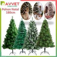Avvet Christmas Tree 180CM 6ft Gold Pine Home Decoration Christmas Ornaments Fir Tree Green Pine