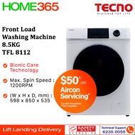 Tecno Front Load Washing Machine 8.5KG TFL 8112