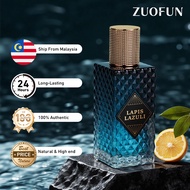 ZUOFUN Lapis Lazuli Perfume Men Fruity Amber Fragrance Minyak Wangi Tahan Lama 24 Jam 100ML