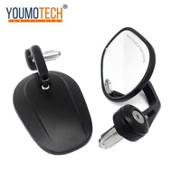 กระจกรถแข่งกระจกมองหลังท้ายรถจักรยานยนต์บาร์โมโตกระจกด้านข้างสำหรับ Ducati Scrambler ยามาฮ่า SXR700 