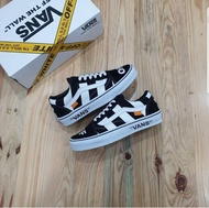 PROMO Sepatu OFF WHITE x Vans09 Old Skool Virgil Abloh Zebra Black White BNIB Premium