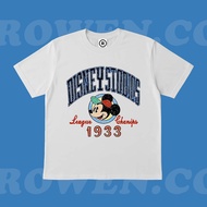 ROWEN.CO | DISNEY STUDIOS 1933 MOVIE T-SHIRT | T-SHIRT OVERSIZE WHITE STYLE Y2K VINTAGE BOOTLEG GRUN