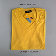 Blue Corner V-Neck Shirt | Yellow