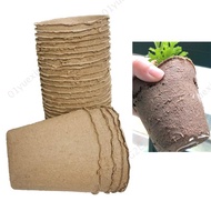 50pcs Nursery Cup 8cm Paper Grow Pot Plant Flower Biodegradable Home Gardening Tools Cultivation  SG2L