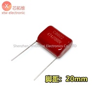 10Pcs/lot CBB Polypropylene Film Capacitor 474J1000V 0.47UF 470NF 1KV474K Pin Pitch 20mm