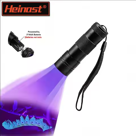 Portable UV Handheld Waterproof Blacklight Flashlight 395nm Mini Light Torch Detector for Pets Urine