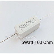 5W 100 OHM CHALK RESISTOR 5W 100 OHM 5WATT CHALK RESISTOR 100 OHM 5 WATT 100 OHM RESISTOR 5 WATT 100
