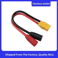XT90 20CM Female to Male Adapter Connector Extension Cable 1 FT 10AWG for RC Lipo Battery Drones 1pc