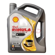 Shell R4 X 15W-40 API CI-4, CH-4, CG-4, CF-4, CF, SL ACEA E7, E5, E3 Engine Oil (5L) [For Diesel Engine] - Premium Mineral