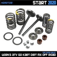 Motorcycle Intake Exhaust Valve Comp Springs Cotter Seal Assy For Lifan LF125 140 150cc Horizontal Engine Dirt Pit Bike