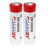 [SG] [2 Pieces] Ramway ER14505M 3.6V Spiral Type AA Lithium Thionyl Chloride (Li-SOCl2) Cylindrical 