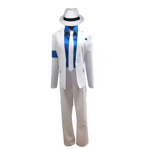 Custom Made Michael Jackson Smooth Criminal Suit Michael Jackson Cosplay Costume top+pants+shirt+tie