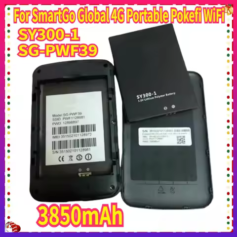 Battery For SmartGo Global 4G Portable Pokefi WiFi Battery SY300-1 SG-PWF39 3850mAh Mobile Phone Bat