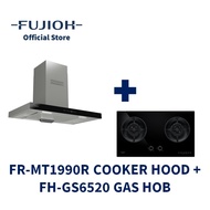 FUJIOH FR-MT1990R Chimney Cooker Hood (Recycling) + FH-GS6520 Gas Hob with 2 Burners