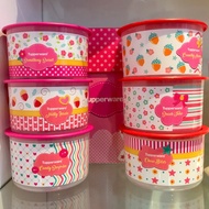 Tupperware Blushing Pink One Touch Gift set(6pcs) 950ml