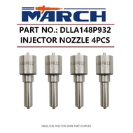 4Pcs Injector Nozzle DLLA148P932 Diesel Fuel Injection Tips for Nissan Navara 2.5L YD25 2.5d 095000-