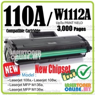 W1112A 110A W1112X 110X W1112 Compatible to H* Laserjet 108A 108w MFP 136a 136w Printer Ink