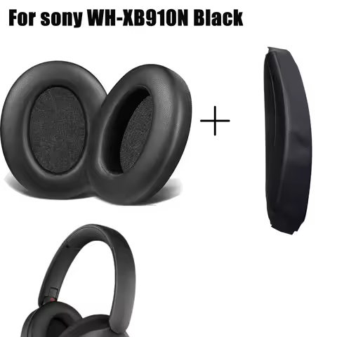 Headband+Earpads for Sony WH-XB910N Headphone Replacement Headband Ear Cushion Cover Pad WH XB910 He
