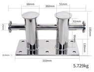Marine Double Cross Boat Bollard Mooring Bitt 316 Stainless Steel Boat Kayak Accessories