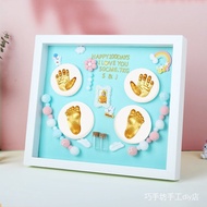 Hand Footprint Baby Souvenir Lanugo Full Month Hand Footprint Hundred Days Handprint Pad Photo Frame