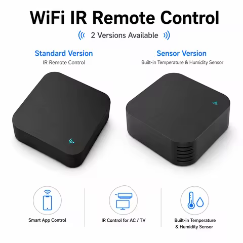 Tuya Smart IR Remote WiFi IR Blaster for TV Air Conditioner Thermometer Hygrometer Compatible with A