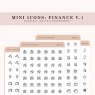 Finance V1 - Bundled | Functional Minimal Planner Stickers