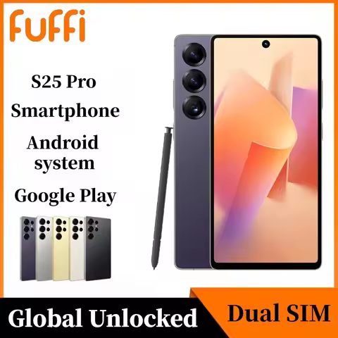 FUFFI S25 Pro Smartphone Android 12GB / 512GB 4100mAh Battery 720x1600HD 6.8 Inch Phone 8MP+20MP Cam