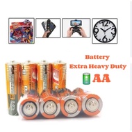 4Pcs Extra Heavy Duty AA Battery / Bateri AA Kuasa Tinggi 1.5V Clock Toy Game Remote control Fan
