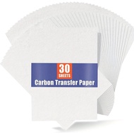 30pcs White Carbon Transfer Paper For Wood Burning Craft Paper Canvas And Other Art Craft Surfaces A