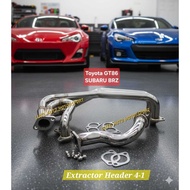 PremiumQuality Toyota GT86, Subaru BRZ Downpipe Header / Front Pipe Bullet Stainless Steel (High Gre