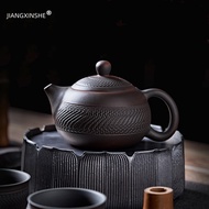 Jianshui กาน้ำชาเซรามิกหม้อดินเผาสีม่วง,กาน้ำชาทำด้วยมือชุดชาถ้วยชงชากาน้ำชาขนาดเล็กกาต้มน้ำ