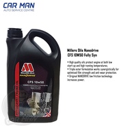 Millers Oils CFS 10W50 Fully synthetic motorsport engine oil 5L (ADD RM1 GET ENGINE FLUSH)