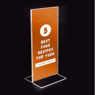 Tentcard/menu display Size 1/3A4/acrylic menu display