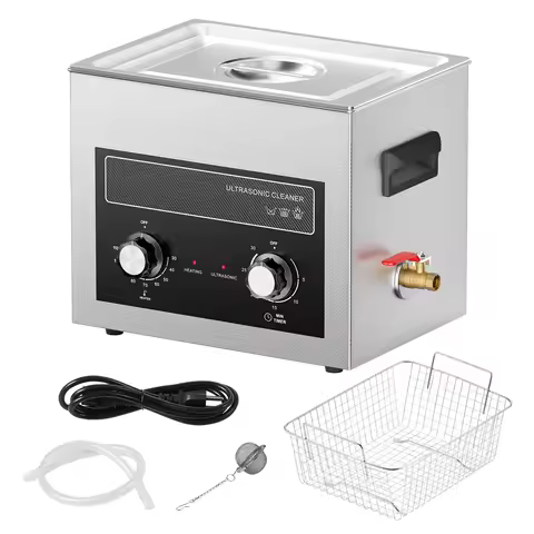 SucceBuy 2/3/6/10/15/30L Ultrasonic Cleaner with Heater Timer for Lab Tools Metal Parts Carburetor B
