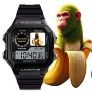 Bananini Electronic Watch Digital Watch AI Shan Hai Jing Watch Black Sports Watch Waterproof Watch B