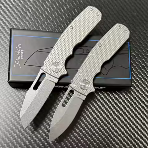 Cold ECD Steel Titanium alloy AD 20 folding knife Outdoor camping hunting pocket tactical EDC tool A