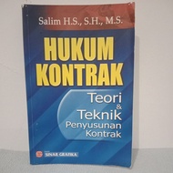 Original Book of Contract Law: Theory & Techniques for Contract Drafting by Salim HS, SH