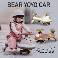 BEAR YOYO CAR 100KG Max Load self powered ride on Plasma Swing Car Twist Car