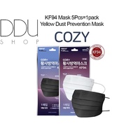 Cozy KF94 Mask 5Pcs=1pack / Yellow Dust Prevention Mask / Made in korea