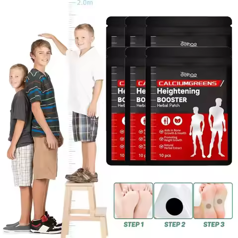 6/10/60PCS Height Growth Patch Promote Bone Heightening Calcium Vitamin D Supplement Adult Children 