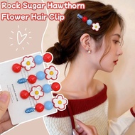 2Pcs Cute Flower Hair Clips - Fashion Hair Accessories - Dopamine Color Barrette - INS Style Hairpin