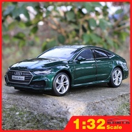 KLT Scale 1/32 Audi A7 Coupe Six doors open sound and light steering realistic model Alloy Diecast C