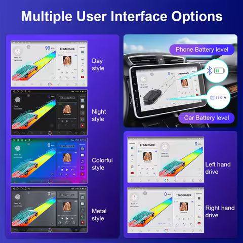 AntNavi 9″ Universal Rotatale Car Radio Multimedia Player Android 1Din FM Bluetooth DSP GPS DVD Scre
